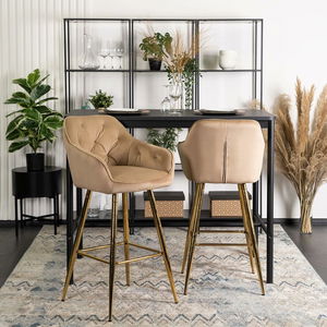 Barska stolica Solicitamos (bež + zlatna) 