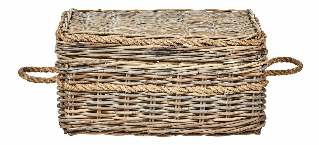 Set 3 ks úložných košov Giancarlo (prírodná)