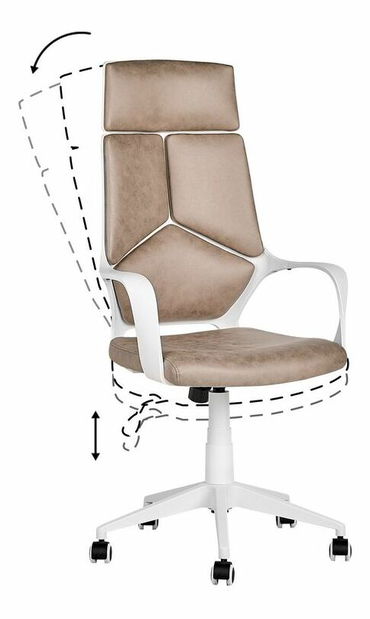 Kancelárske kreslo Dely (béžová)
