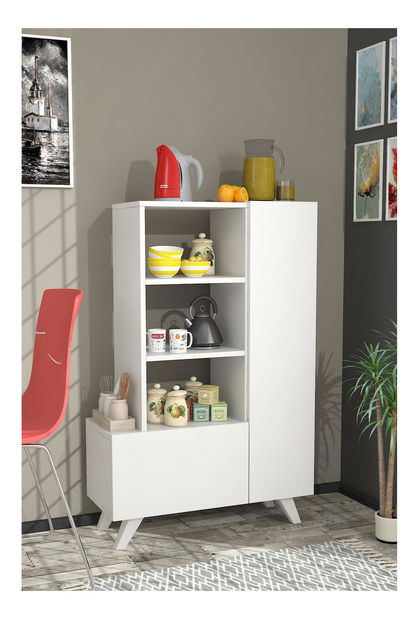 Botník (skrinka na topánky) Pudoka (biela)