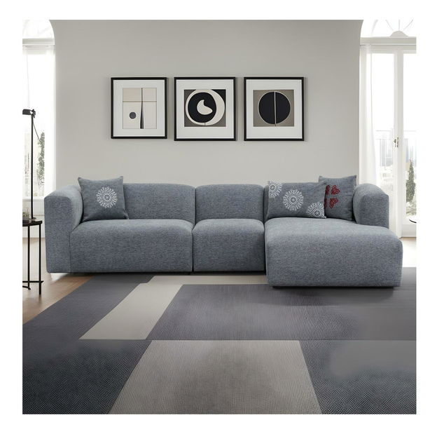 Colțar Lindasetta (D) (gri)