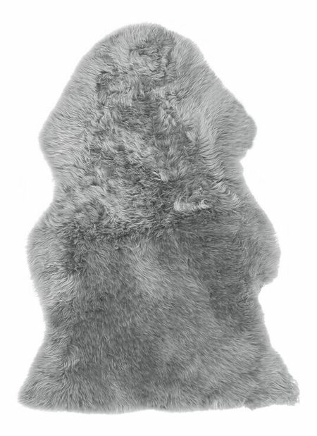 Szőnyeg 65x110 cm ULUNDI (bőr) (világosszürke)