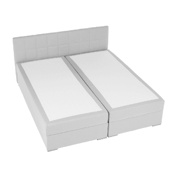 Pat matrimonial Boxspring 160 cm Ferrati (gri maro)