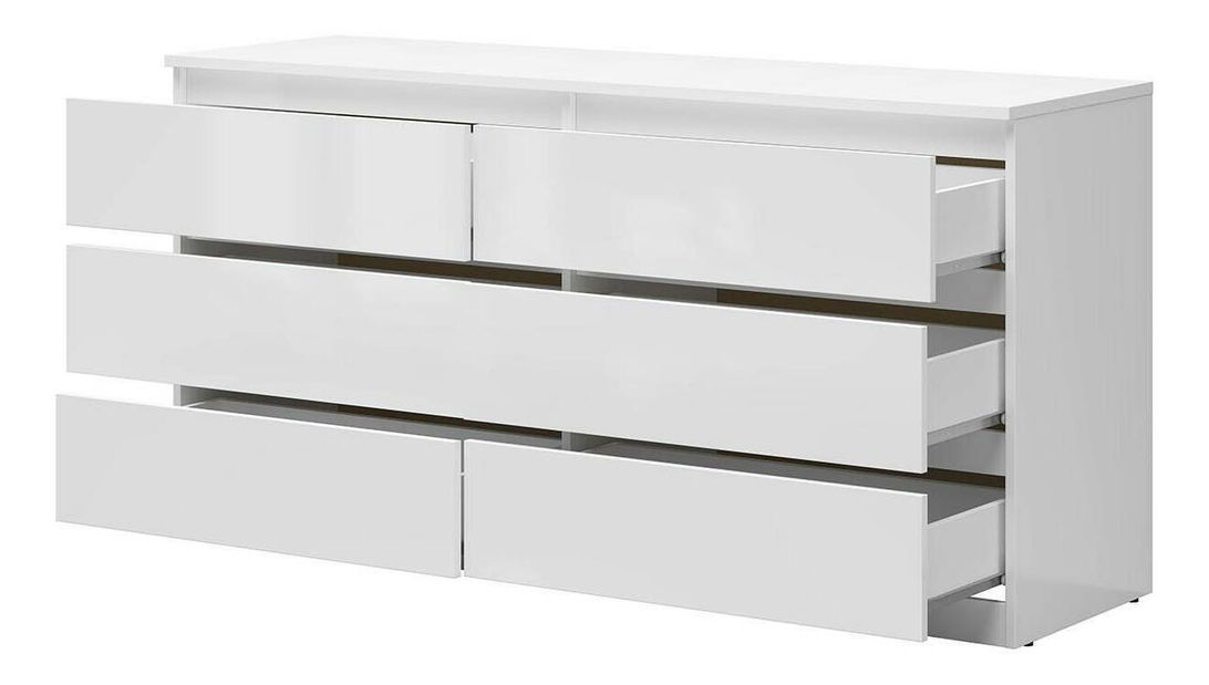 Comodă – BRW – Tetrix 4 (alb lucios) *resigilat