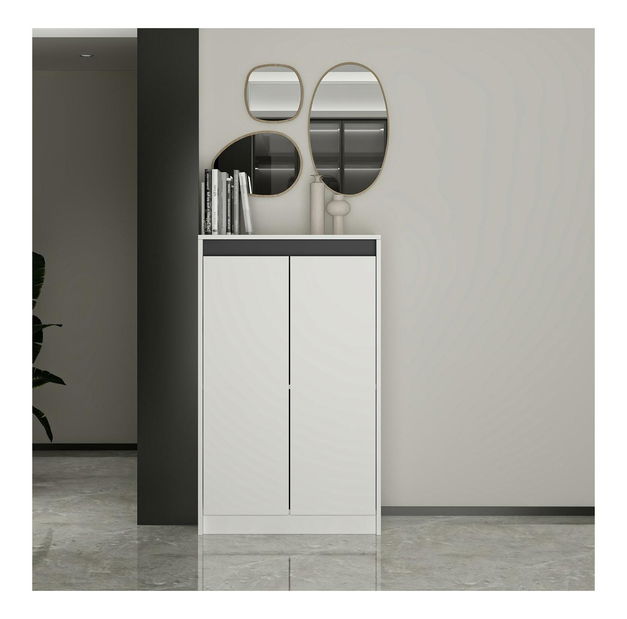 Dulap Maladivas (alb + negru)