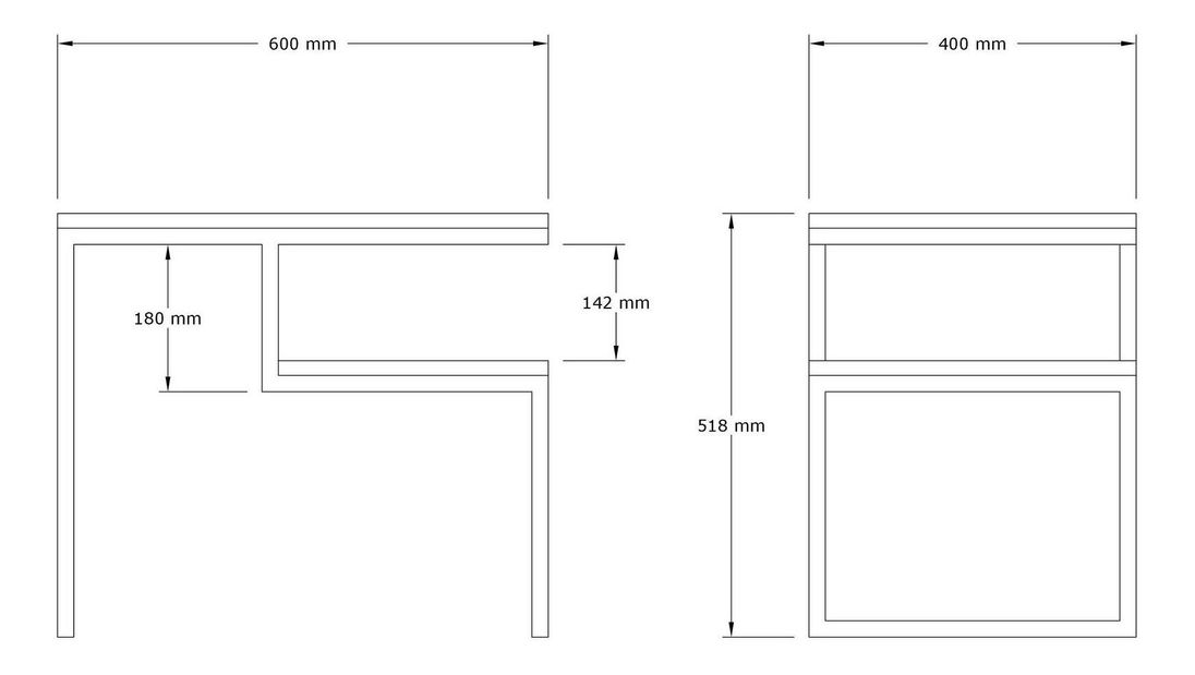 Dohányzóasztal Kolana (fehér) 