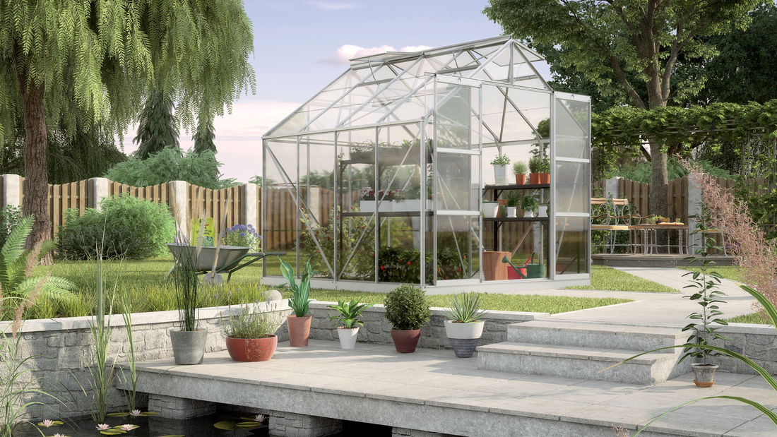 Stil clasic Greenhouse Jupiter 6700 (sticlă + aluminiu anodizat)
