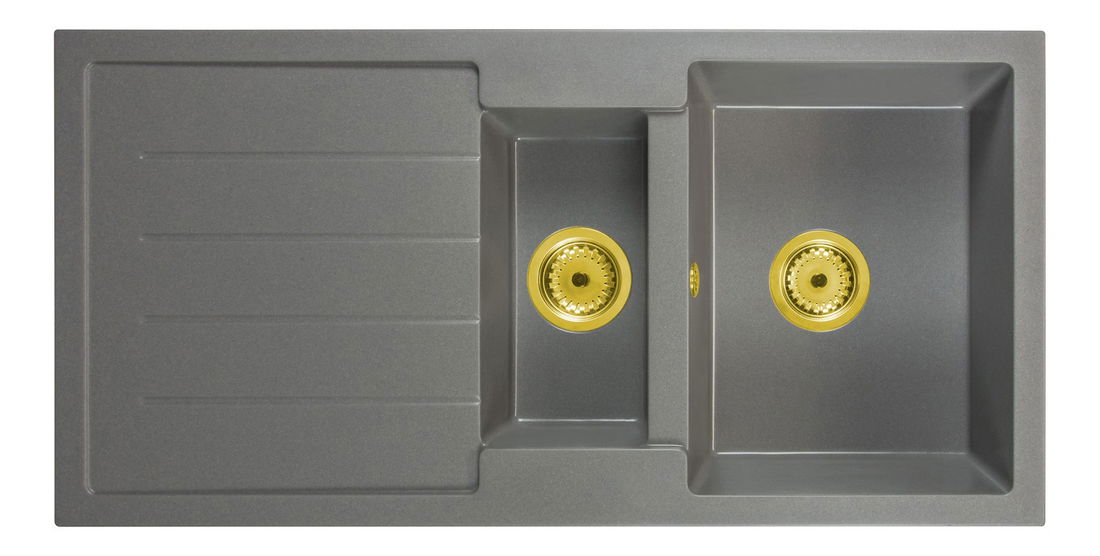 Kuhinjski sudoper Yuxur (siva) (bez otvora za bateriju) (L)