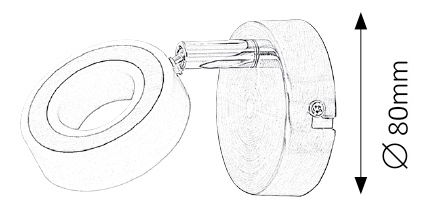 Bodové svietidlo Zora 5939 (chrómová)