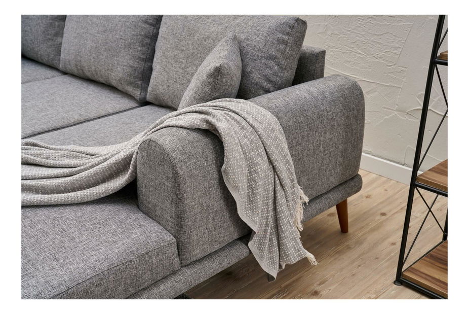 Rohová sedačka Sorenella (P) (sivá)