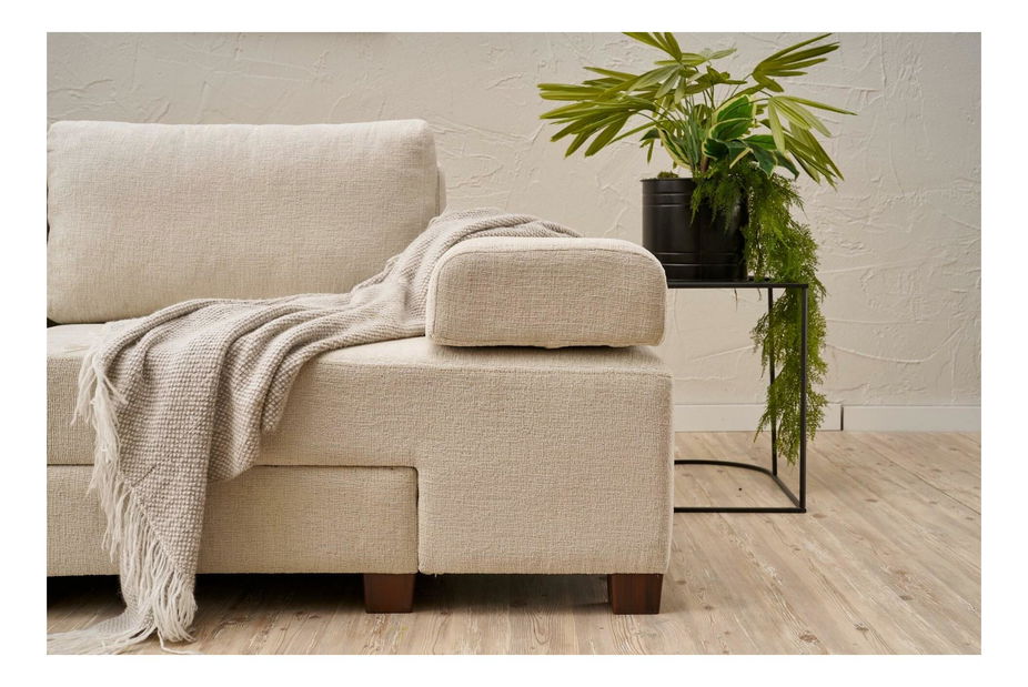 Canapea extensibilă Perenilla C (Crem + Nuc)