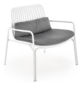 Kerti fotel Melmak (fehér + szürke)