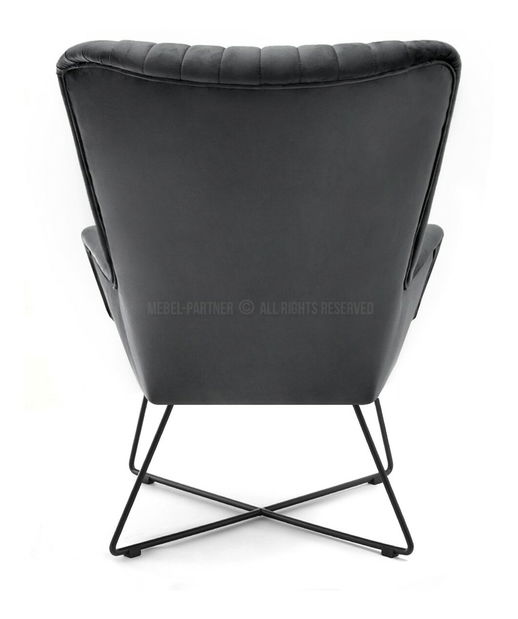 Fotoliu relax Nuttshell (grafit + negru)