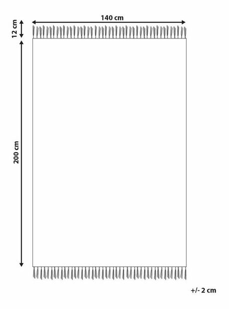 Koberec 140 x 200 cm Teke (sivá)