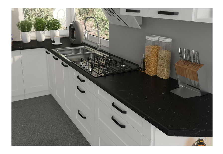 Visoki Ormarić Lesana 2 (hrast artisan + bijela) 