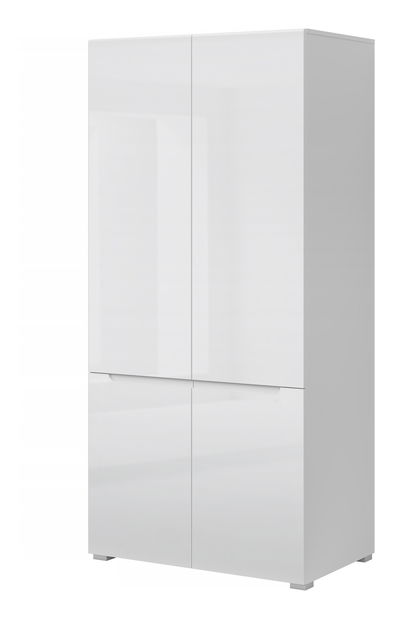 Dulap pentru haine Yuko (alb lucios) *lichidare de stoc