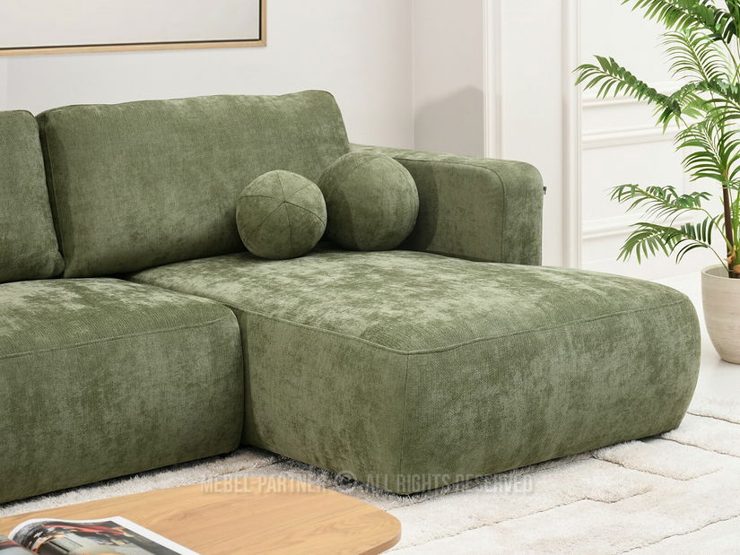 Sarokkanapé Masivos (zöld + fekete)