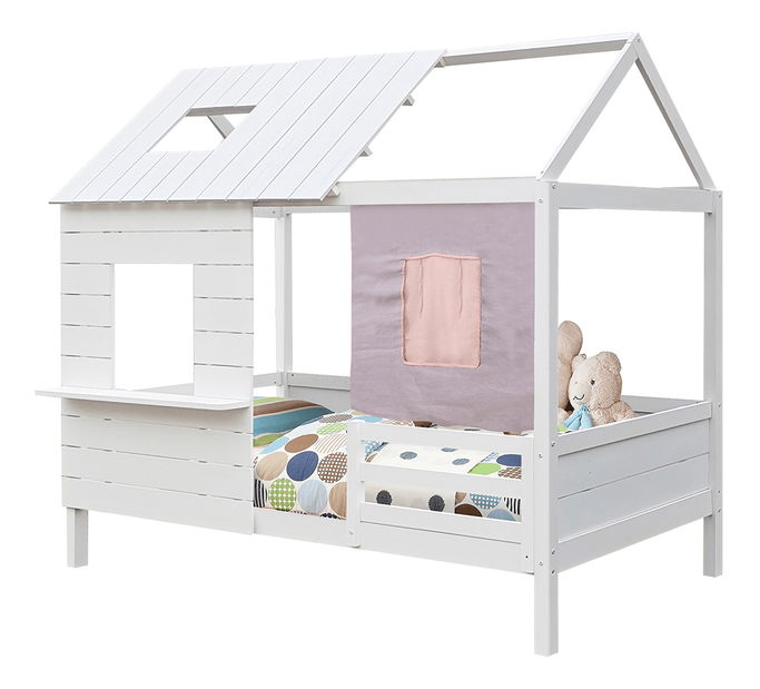 Detská posteľ 90 cm Bibi (biela) (s roštom)