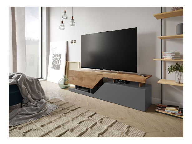 TV skrinka/stolík Bekas (antracit + wotan) *bazár