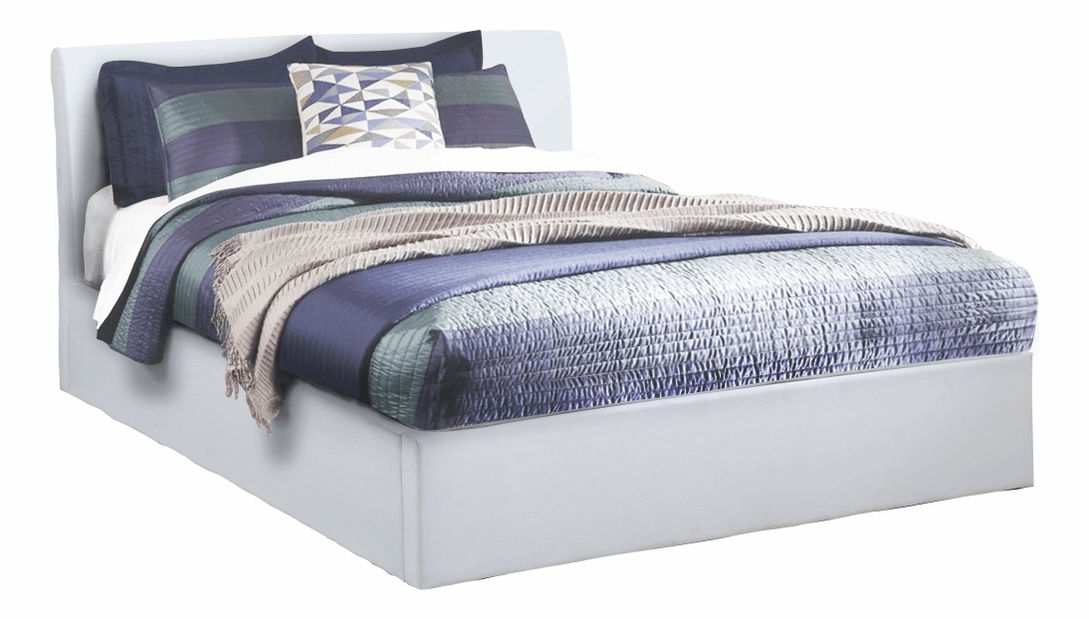 Manželská posteľ 160 cm Kralla (biela) (s roštom)