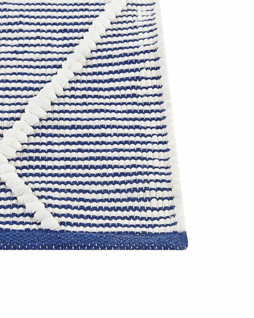 Szőnyeg 80 x 150 cm Temi (fehér + kék)