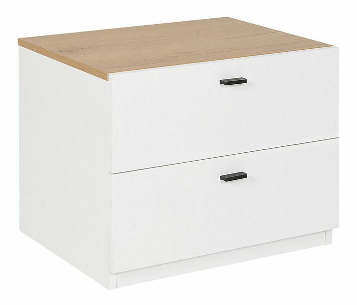 Nočný stolík Elara (biela)