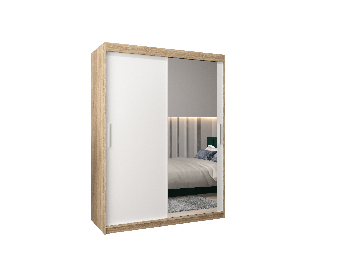 Ormar za garderobu 150 cm Toki 2 (hrast sonoma + bijela mat)