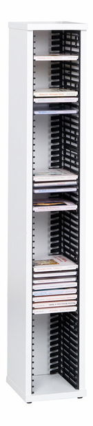 Polcos szekrény Petra CD Állvány (fehér) *kiárusítás