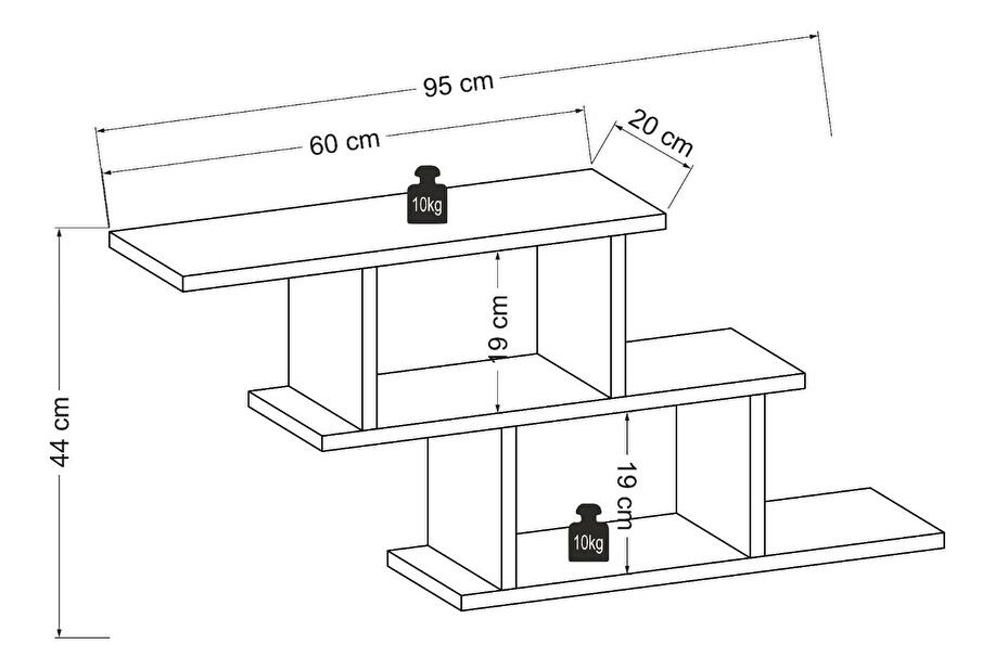 Polica Balodu 2 (hrast) 