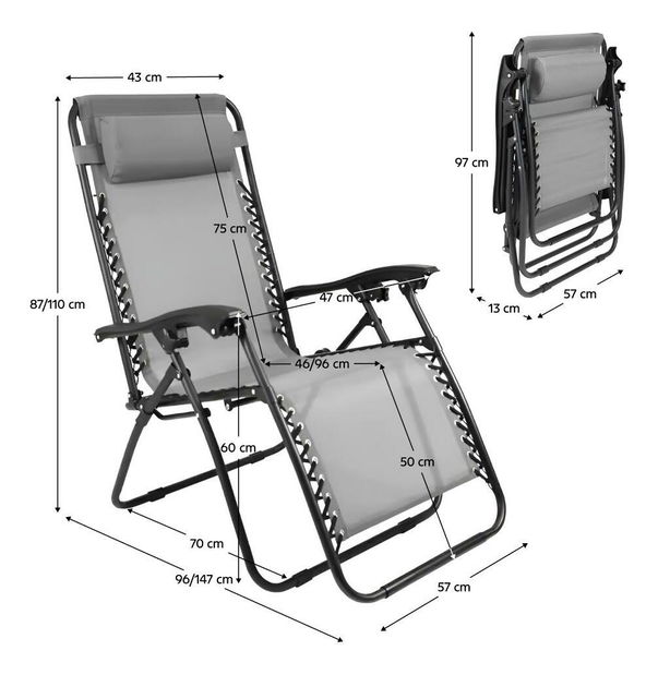 Kerti fotel Gerry new (világosszürke)