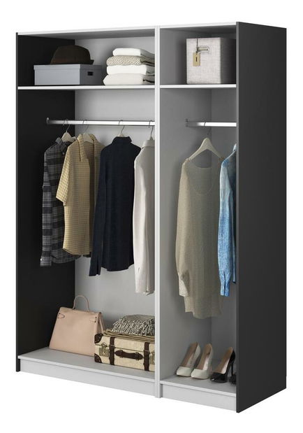 Dulap de haine Forry IX (negru)