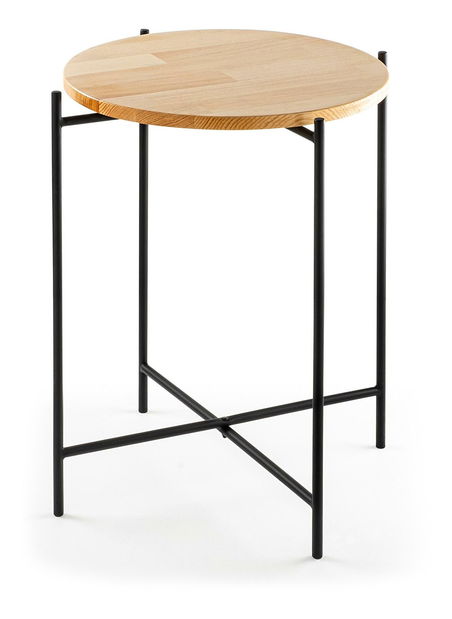 Dohányzóasztal Museli 6 (fekete + természetes) 