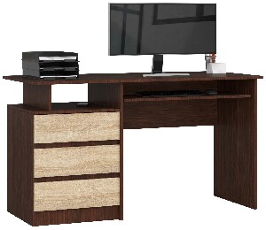 PC stolić Bronte (wenge + hrast sonoma)