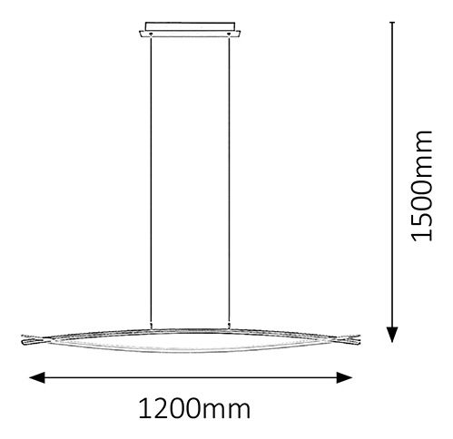 Függesztett lámpa Ulla 2220 (króm)