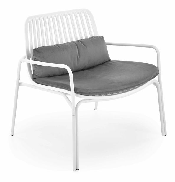 Fotel Marita (fehér + szürke)