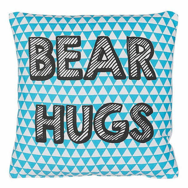 Sada 2 ozdobných vankúšov 40 x 40 cm Radzy (modrá)