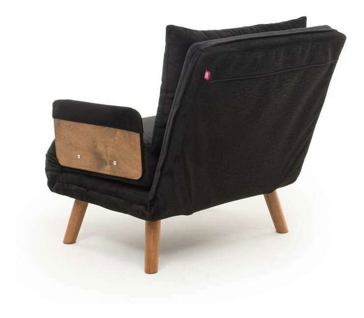 Fotel Como S (fekete)