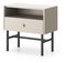 Nočný stolík Desanta (béžová + čierna)