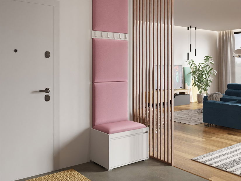 Mobilier pentru hol Leon 60 VII (Alb) (Manila 09)