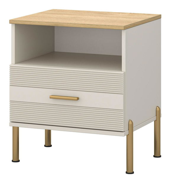 Noćni stolić Reiteradas (kašmir + kameni hrast) 