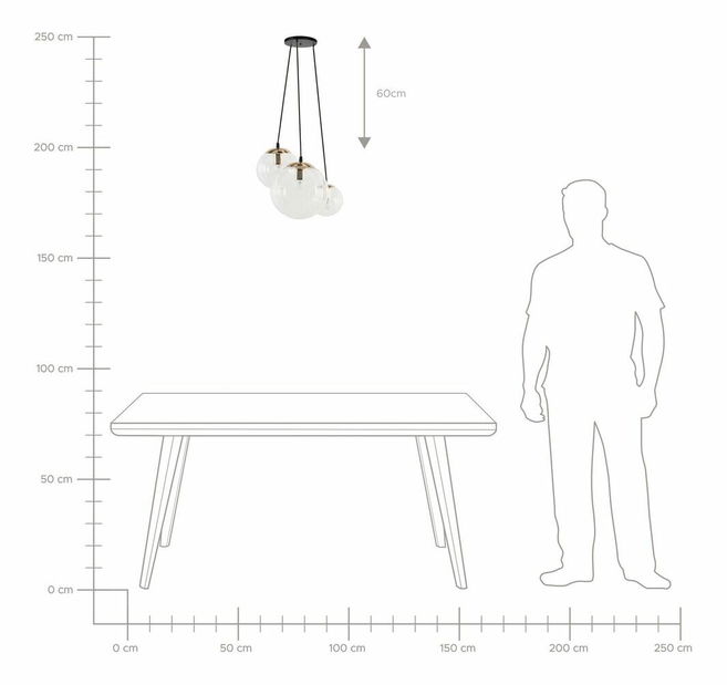 Závesná lampa LANNA