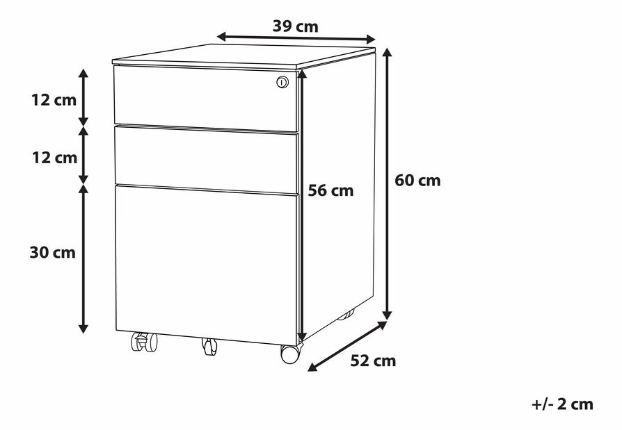 Skrinka Patiya (čierna)