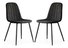 Set 2 scaune de sufragerie Lumbo (negru)