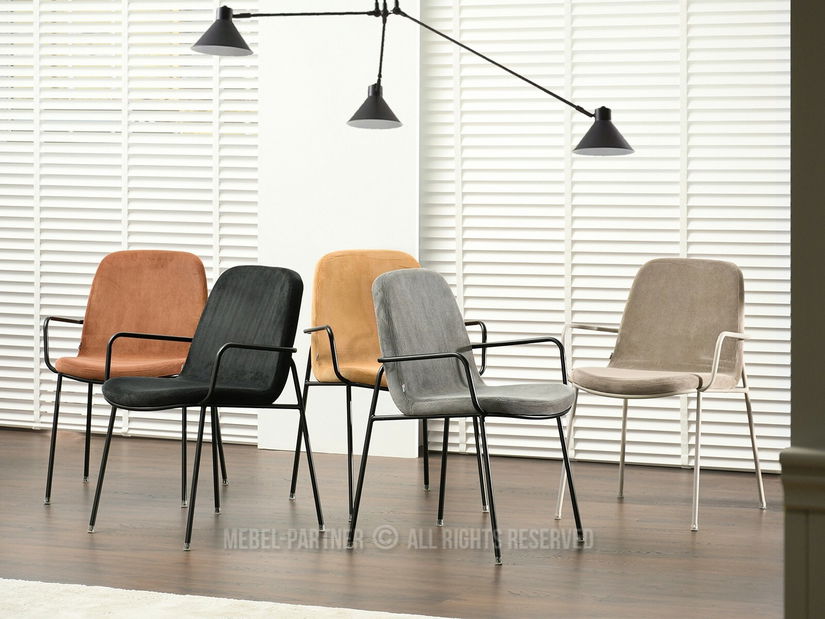 Stolica Ulrika (siva + crna)