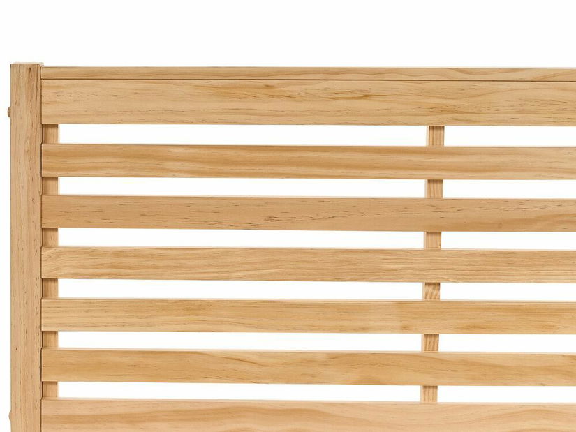 Manželská posteľ 160 cm CAROC (s roštom) (svetlé drevo)