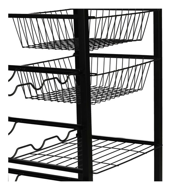 Servírovací stolík Bemanu (borovica atlantická + čierna)