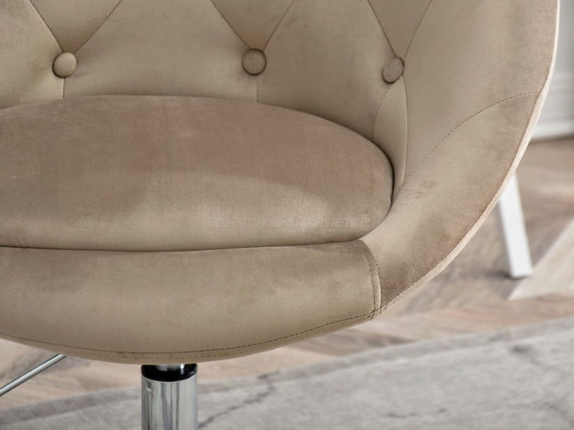 Kreslo Lush 4 (béžová + chrómová)