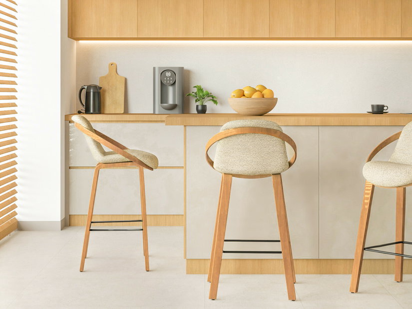 Scaun bar Lageze (bej + stejar)