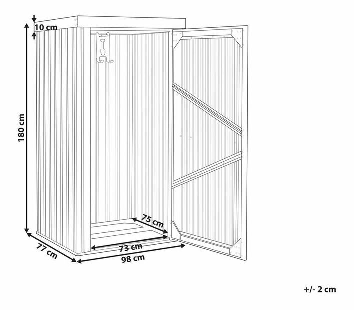 Záhradný domček Umay (sivá) 