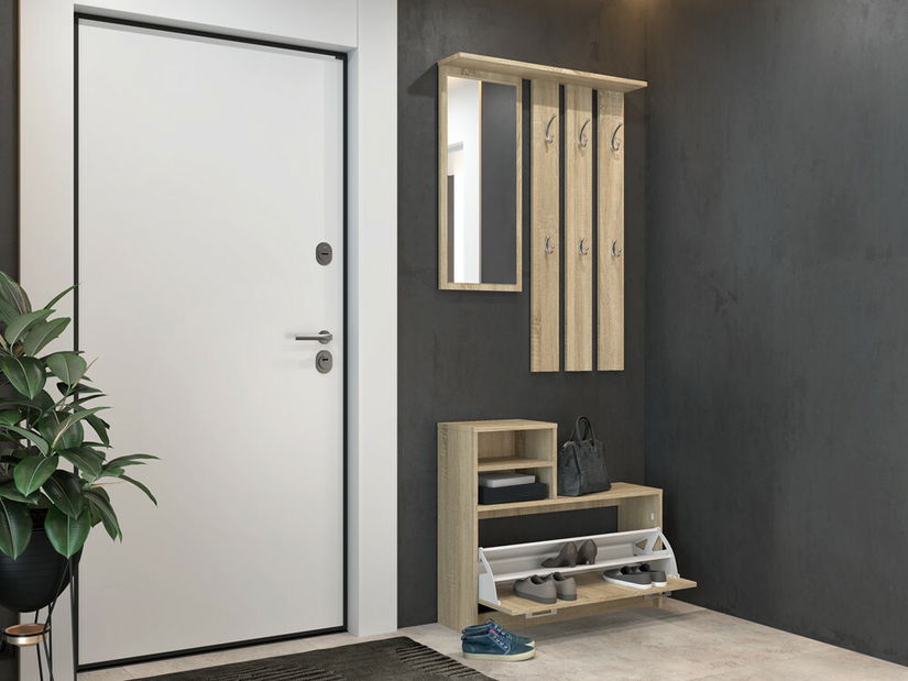 Set mobilier hol Vayan 1 (stejar sonoma) (cu oglindă)